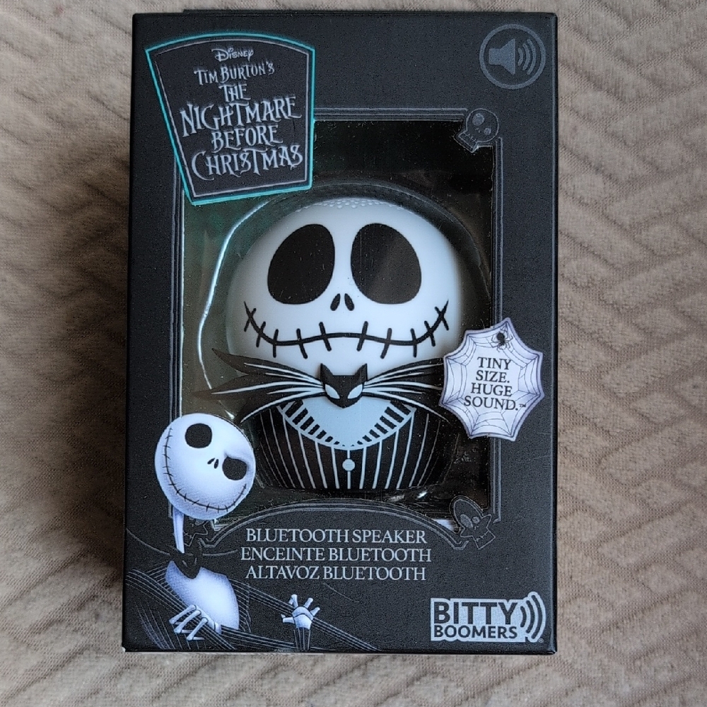 Disney Black and White Portable Speaker Jack Skellington